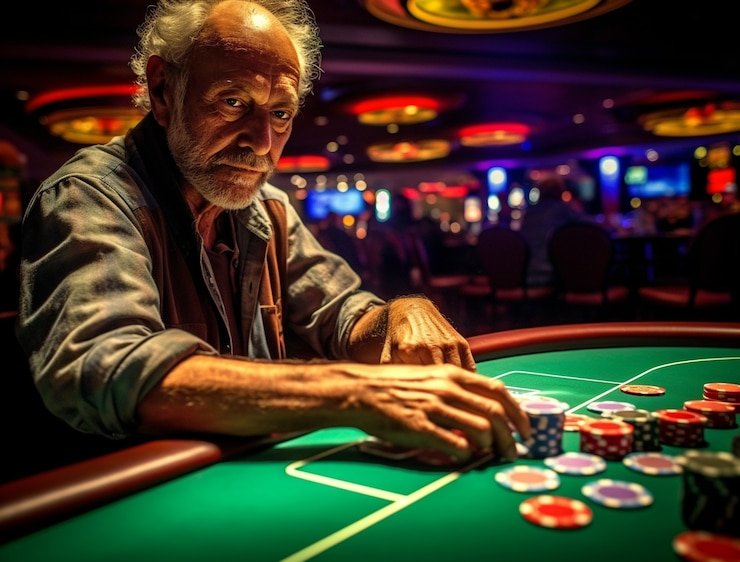 Live Casino Hold'em table at agenkilat with dealer and community cards visible